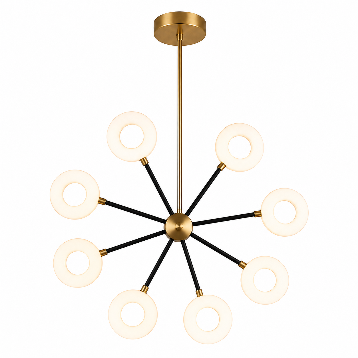 Lustre LED Moderne 8 Anneaux