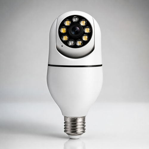 Caméra Ampoule WiFi Sans Fil 360° Full HD