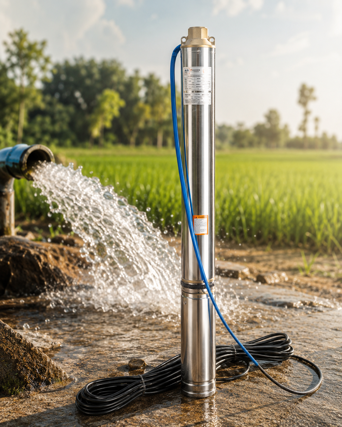 Pompe Immergée Inox pour Puits Profond