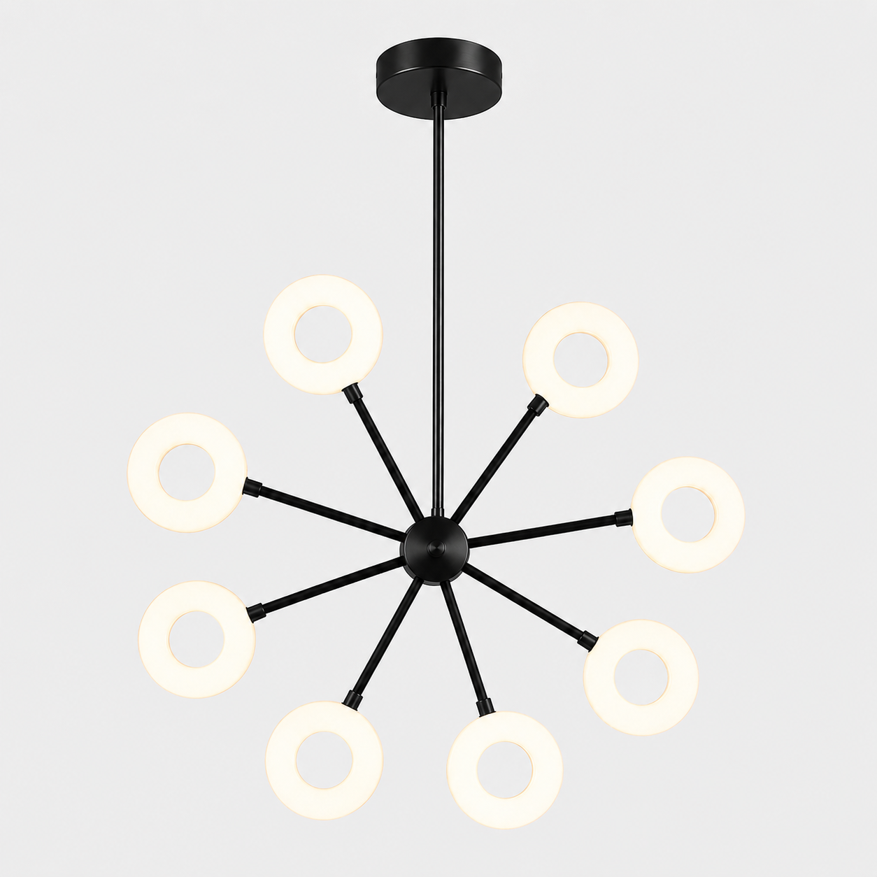 Lustre LED Moderne 8 Anneaux