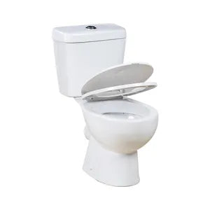 WC Monobloc en Céramique Blanc