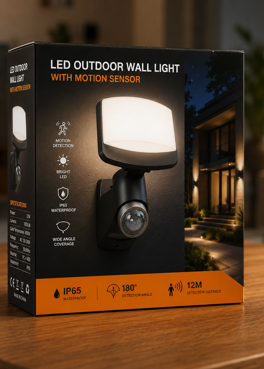 Applique LED Extérieure avec Détecteur de Mouvement