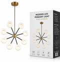 Lustre LED Moderne 8 Anneaux