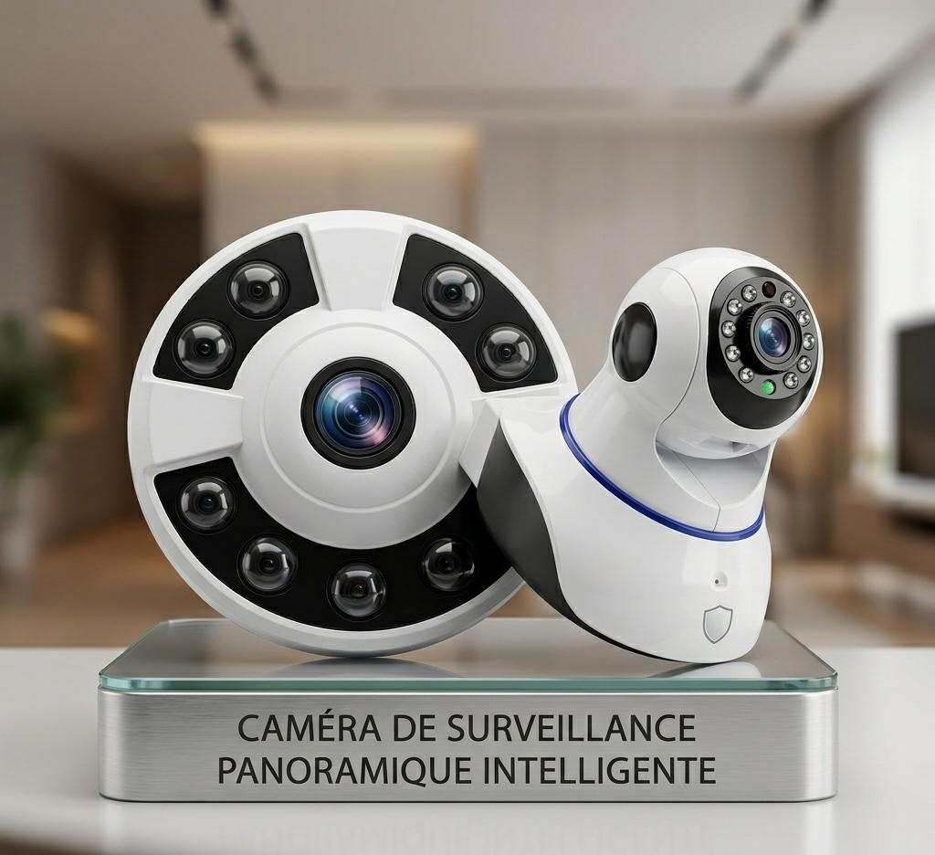 Caméra de Surveillance Panoramique Intelligente 360°